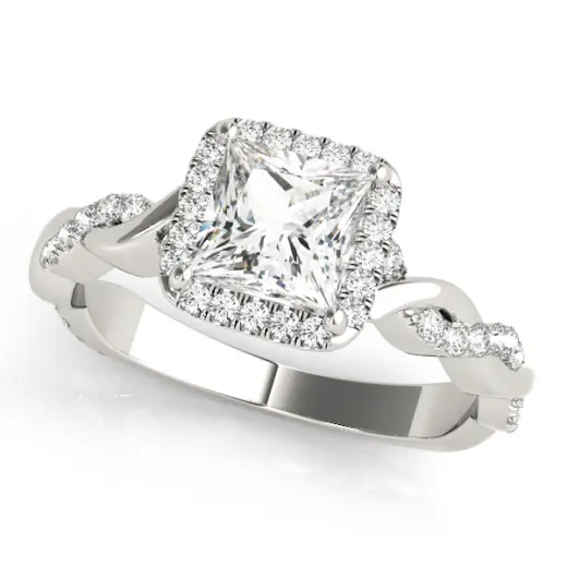 The Mia Halo Engagement Ring
