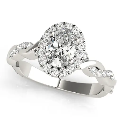 The Madeline Halo Engagement Ring
