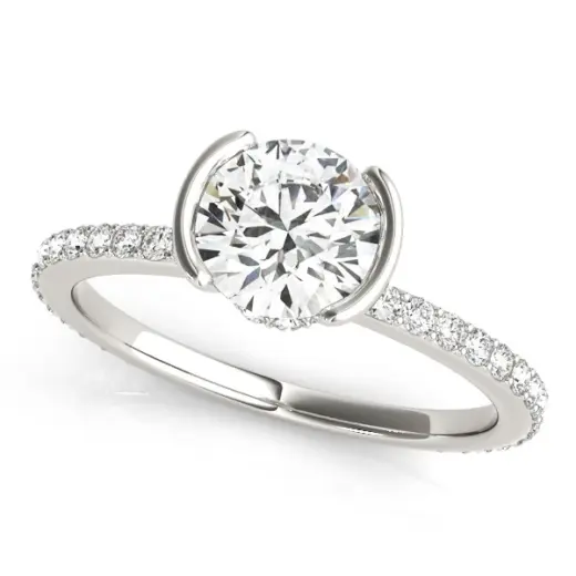 The Talia Hidden Halo Engagement Ring