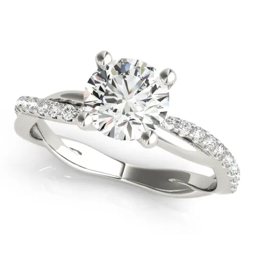 The Eva Twist Engagement Ring
