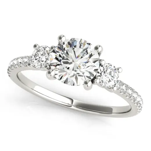The Theodora Three-Stone Engagement Ring