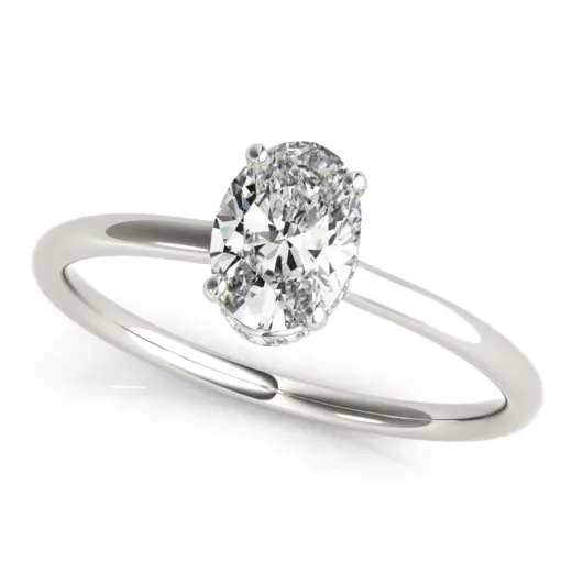 The Eveline Hidden Halo Engagement Ring