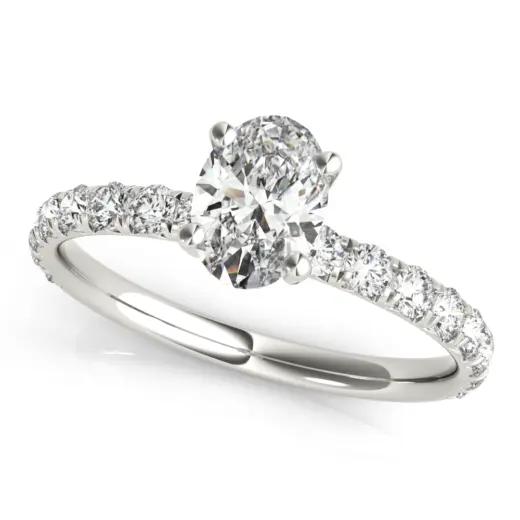The Clara Single-Row Engagement Ring