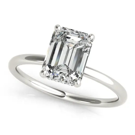 The Octavia Hidden Halo Engagement Ring