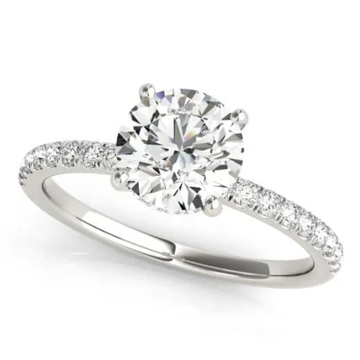 The Penelope Hidden Halo Engagement Ring