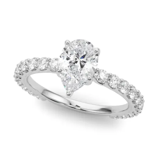The Michaela Single-Row Engagement Ring