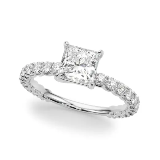 The Maya Single-Row Engagement Ring