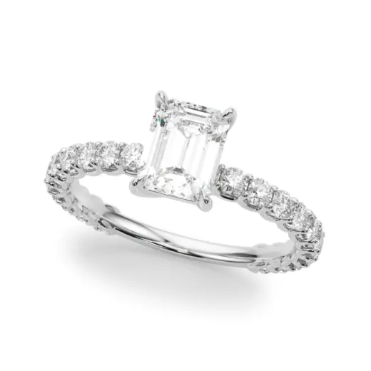 The Colette Single-Row Engagement Ring