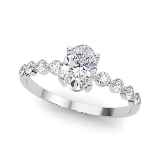 The Eloise Single-Row Engagement Ring