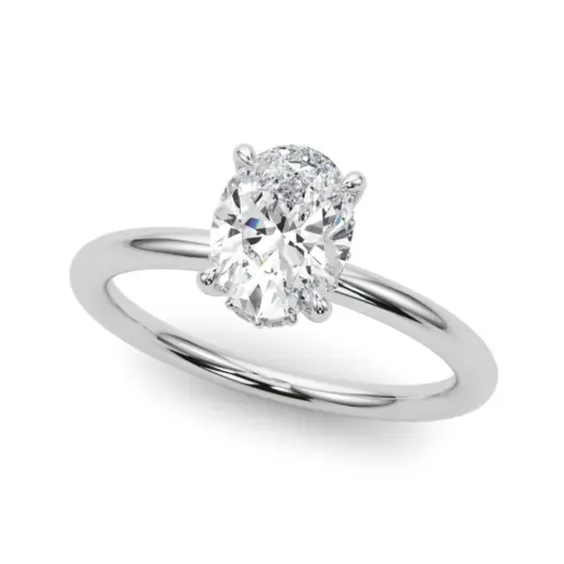 The Aubrey Hidden Halo Engagement Ring