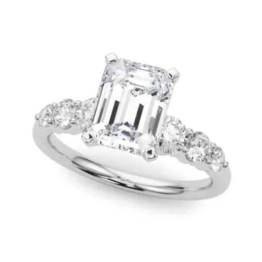 The Jacqueline Single-Row Engagement Ring