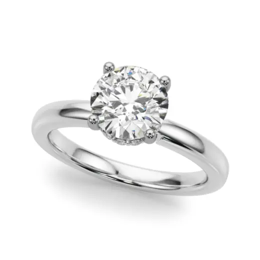 The Evelyn Hidden Halo Engagement Ring