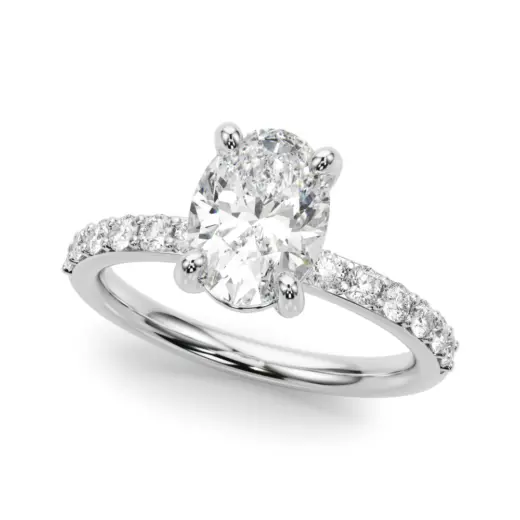 The Harlow Single-Row Engagement Ring