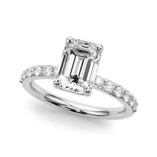 The Pippa Single-Row Engagement Ring