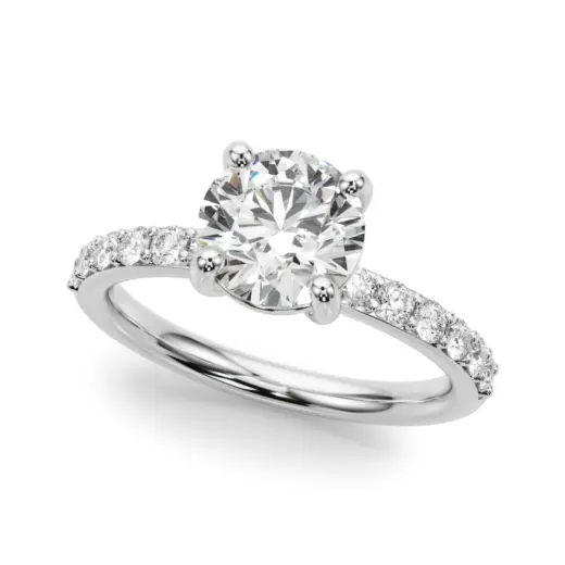 The Cora Single-Row Engagement Ring