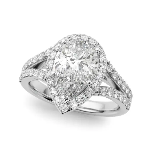 The Iris Halo Engagement Ring II