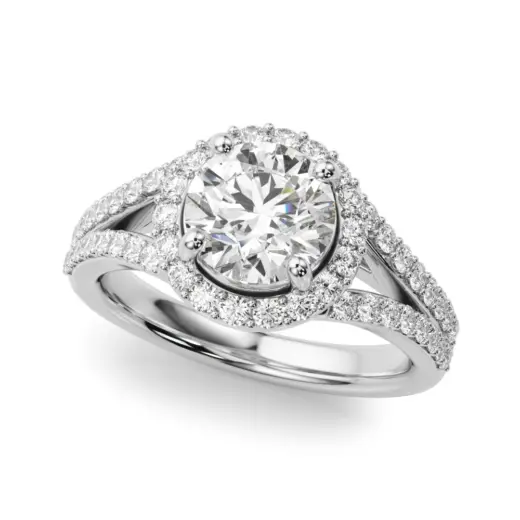 The Harlow Halo Engagement Ring II
