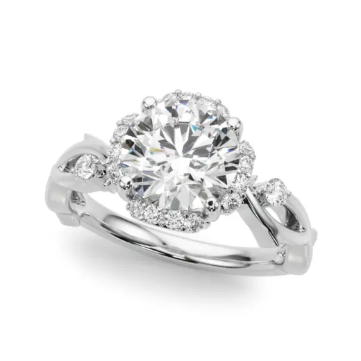 The Eveline Halo Engagement Ring