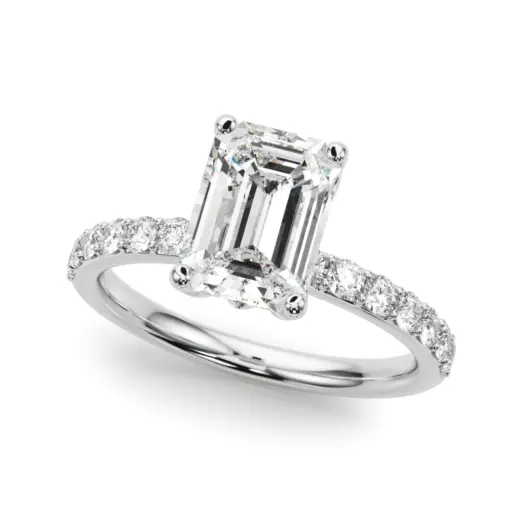 The Mia Hidden Halo Engagement Ring