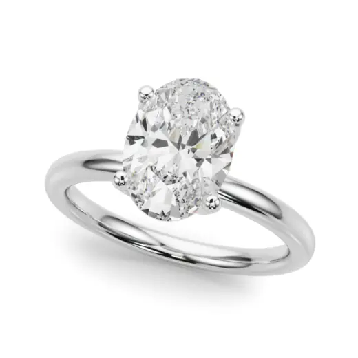 The Olivia Hidden Halo Engagement Ring