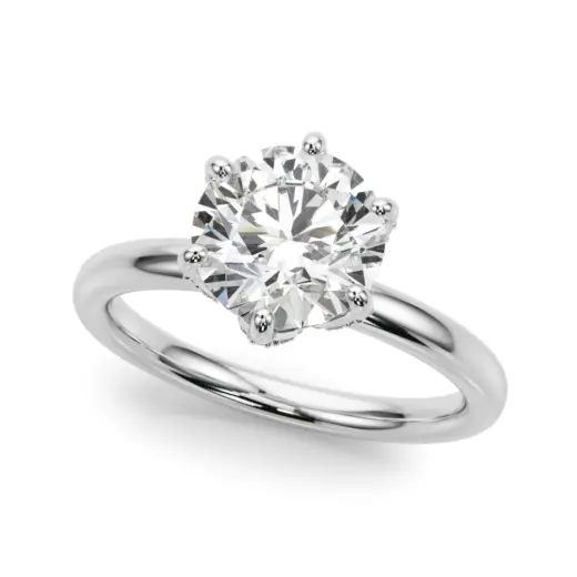 The Rachel Hidden Halo Engagement Ring