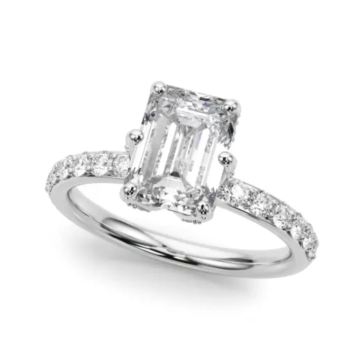 The Serena Hidden Halo Engagement Ring