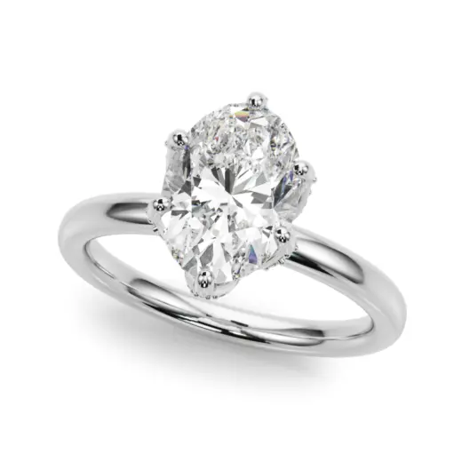 The Pippa Hidden Halo Engagement Ring