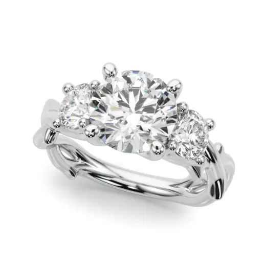 The Esme Three-Stone Engagement Ring