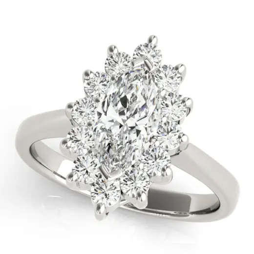 The Noelle Halo Engagement Ring