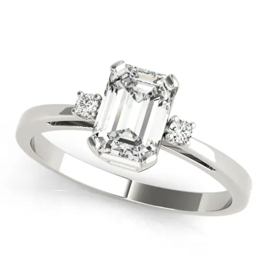 The Claudia Three-Stone Engagement Ring