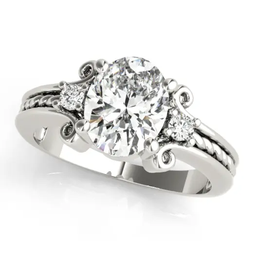 The Francesca Three-Stone Engagement Ring