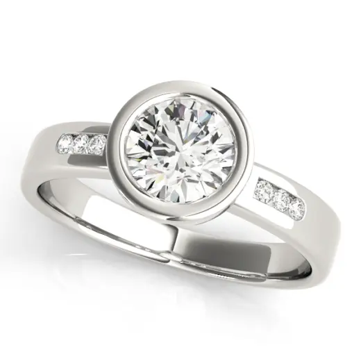 The Alessandra Channel-Set Engagement Ring