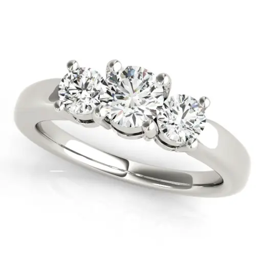 The Pippa Three-Stone Engagement Ring