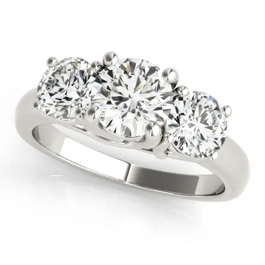 The Tatiana Three-Stone Engagement Ring