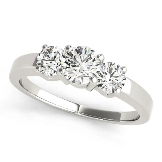 The Priscilla Three-Stone Engagement Ring