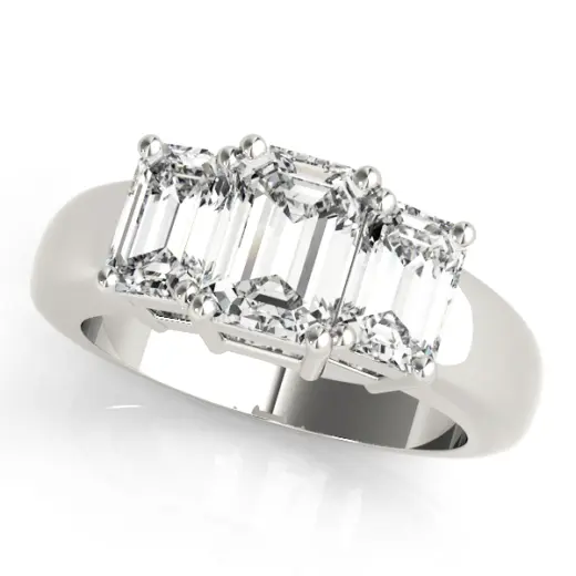 The Cora Three-Stone Engagement Ring