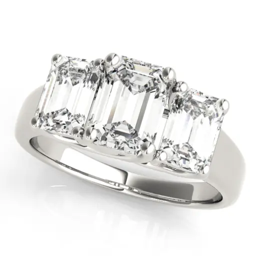 The Jacqueline Three-Stone Engagement Ring