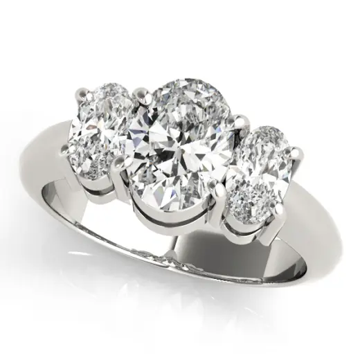 The Vivian Three-Stone Engagement Ring