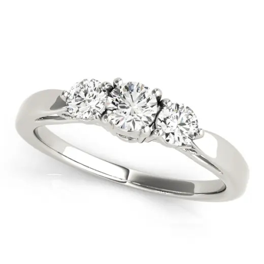 The Virginia Three-Stone Engagement Ring