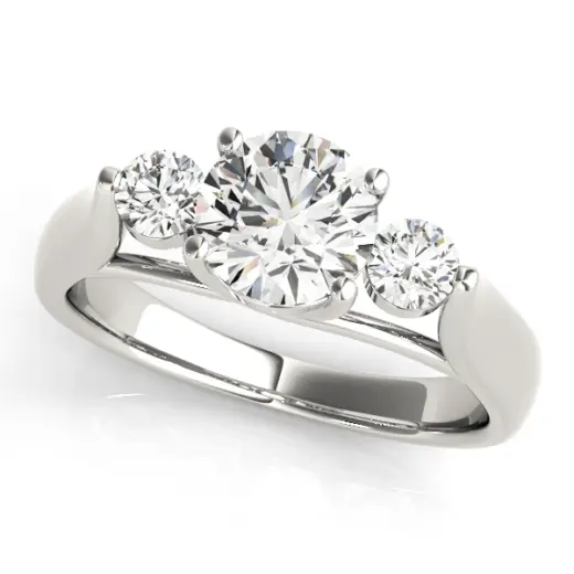 The Genevieve Three-Stone Engagement Ring
