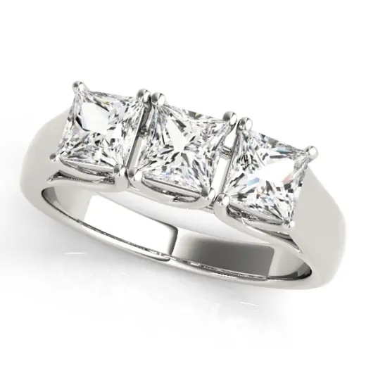 The Veronica Three-Stone Engagement Ring
