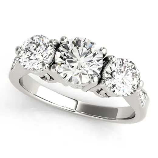 The Eugenie Three-Stone Engagement Ring