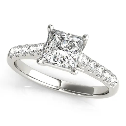 The Natalie Single-Row Engagement Ring