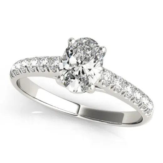 The Theodora Single-Row Engagement Ring