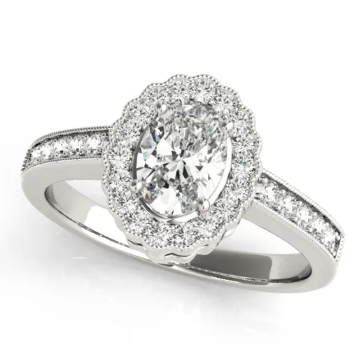 The Gwendolyn Halo Engagement Ring