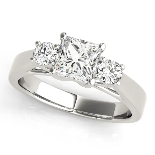 The Valentina Three-Stone Engagement Ring