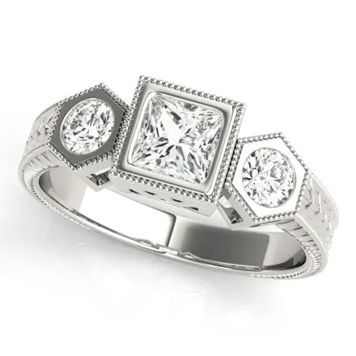 The Catherine Three-Stone Engagement Ring