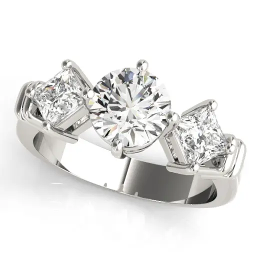 The Charlotte Three-Stone Engagement Ring