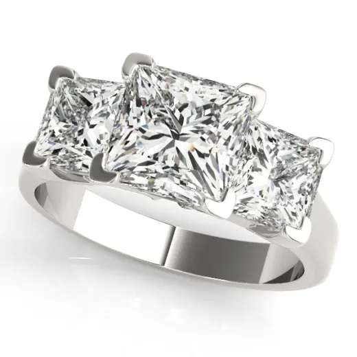 The Emma Three-Stone Engagement Ring