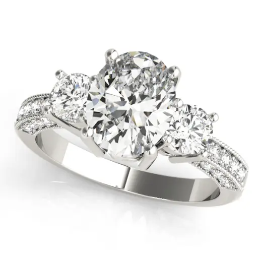 The Rosalind Three-Stone Engagement Ring